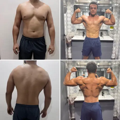Before and after: client transformation in 6 months with Coach Ahmed Abozaid
