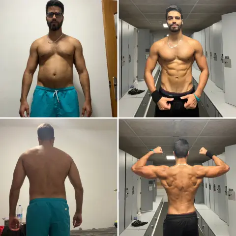 Before and after: client transformation in 3 months with Coach Ahmed Abozaid