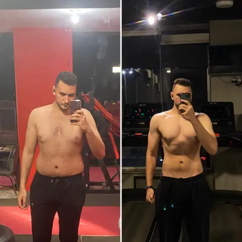 Before and after: client transformation in 5 months with Coach Ahmed Abozaid