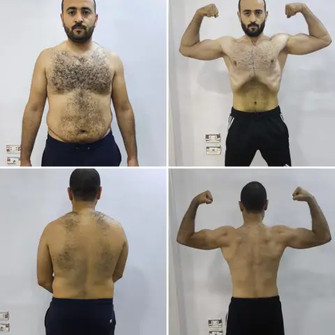 Before and after: client transformation in 4 months with Coach Ahmed Abozaid