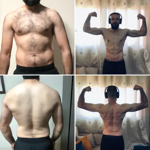 Before and after: client transformation in 3 months with Coach Ahmed Abozaid