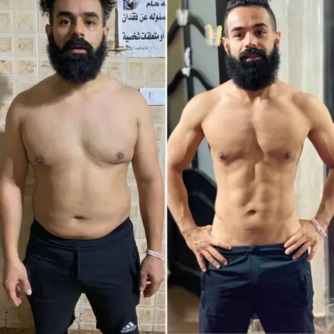 Before and after: client transformation in 3 months with Coach Ahmed Abozaid