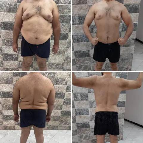 Before and after: client transformation in 6 months with Coach Ahmed Abozaid